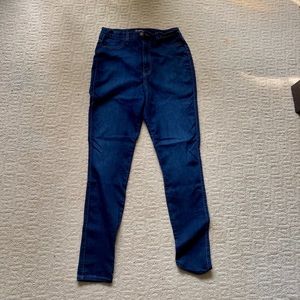 Dark Wash Stretchy High Waisted Fashion Nova Jeans